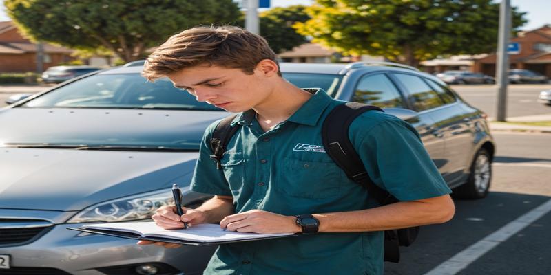 NSW learner logbook and car keys