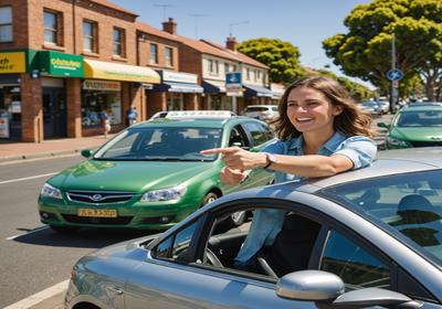 Driving lesson in St Marys